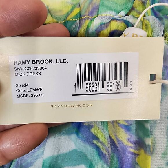 Ramy Brook Mick Dress Women’s Size M Strapless Tiered Floral Print NWT - Picture 11 of 11